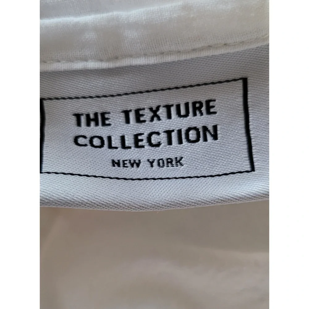 The Texture Collection Pillow‎ Sham White 100% Cotton Textured 23.5 x 17 in